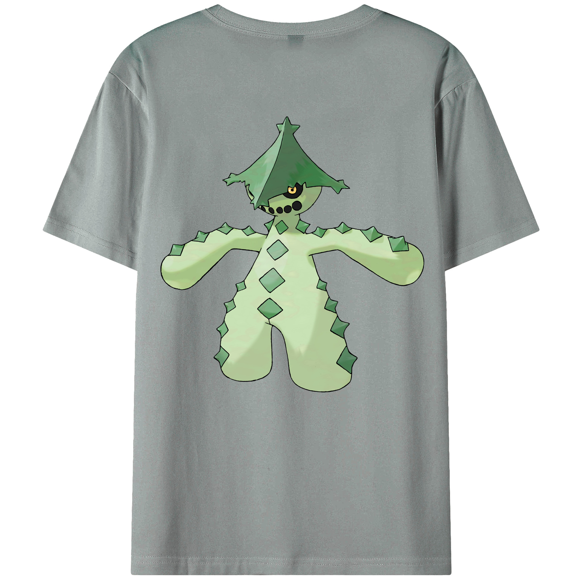 （画像用） ポケットモンスター Pokémon 綿100％ メンズ半袖Tシャツ（バックプリント） 通気性